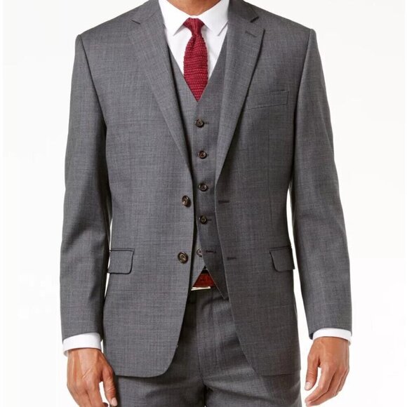 Ralph Lauren Mens UltraFlex Lattimore Classic Fit Suit Jacket Gray Size 42L New - Picture 4 of 10